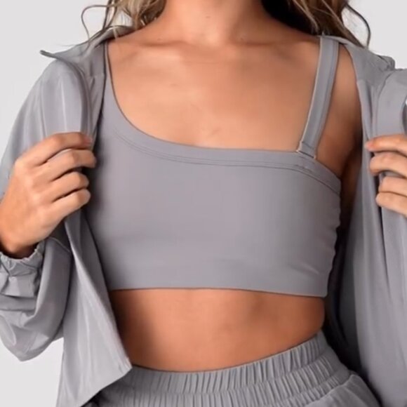 Vitality Other - Cloud II™ Asym Bra - Slate (light grey) - Size small